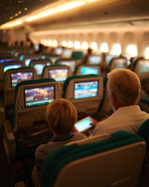 Foto de una familia viajando en avión {{brizy_dc_image_alt imageSrc=